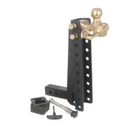 harayaa Adjustable Trailer Hitch Mount Towing Hitch Drop Hitch Carbon Steel Shank With Anti Vibration Pad And Pin for trailer owners fleet vehicles tow rigs, 14 Inch