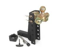 harayaa Adjustable Trailer Hitch Mount Towing Hitch Drop Hitch Carbon Steel Shank With Anti Vibration Pad And Pin for trailer owners fleet vehicles tow rigs, 9 Inch