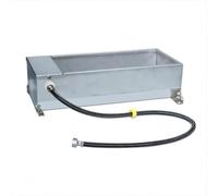 harayaa Automatic Watering Trough Livestock Water Bowl Tank Feeder Valve With Braided Hose And Fixed Mounting Base In 304 Stainless Steel Suitable for cattle sheep goats barns pastures farmyards