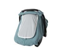 harayaa Baby Hand Basket Net Cover Baby Carrying Seat Cover Windproof Sturdy Baby Carrier Dust Cover for Picnic Outside Travel Kids, Dark Green