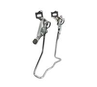 harayaa Bicycle Drop Stand Bike Cruiser Heavy Duty Retro Design Double Foot Bicycle Rear Kickstand Parking Rack for Beach Bike Adults, Height 32.5cm