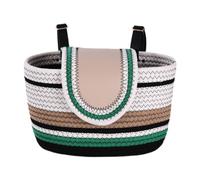 harayaa Bike Basket Bicycle Front Basket Sundries Container Bike Decoration Cycling Basket with Straps for Cycling Road Bike Picnic, Green