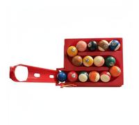 harayaa Billiards Ball Racker Pool Rack Placer Setter Practice Accessory With Handheld Ergonomic Body Suitable for training community centers home recreation, Red