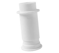 harayaa Boat Drain Pipe Hull Connector, Height Adjustable for Marine Water Outlets From 2 to 4-1/2 Inches, White L