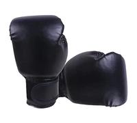 harayaa Boxing Gloves Muay Thai Kick Boxing Leather Sparring Heavy Bag Workout MMA Gloves Mitts Work for Adult And Children, Black Adult