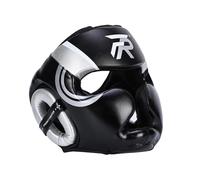 harayaa Boxing Headgear Forehead and Ear Protection Full Face Protection Face Cover for Sparring Grappling Karate Muay Thai, Argent M