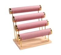 harayaa Bracelet Holder Bangle Display Stand Organization, Watch Necklace Holder, Jewelry Organizer Bracelet Display for Home Selling, Pink