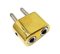 harayaa Bridge And Tailpiece for Electric Guitar Without Tuning Pegs. Guitar Bridge Parts. Practical Musical Instrument Supplies with A, golden Winding lock