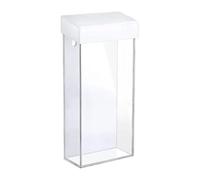 harayaa Brochure Holder Waterproof Acrylic with Lid Marketing Holder for Shopping Malls Kiosk Booths Real Estate Offices Shows Hotels , Clear
