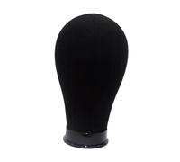 harayaa Canvas Block Head Wig Head, Lightweight, Mannequin Head,Wig Stand for Headdress, Wig, Hats, 23inch