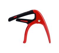 harayaa Capo Acoustic Guitar Capo String Clamp Spring Clamp Curved Arm Compact Design Aluminum Alloy Rubber Build Single Rivet Handheld suitable for live shows lessons, Red