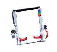 harayaa Car Lift Model Vehicle Maintenance 1/64 Scale Double Column Gantry Lift Realistic for Workshop Scene Repair Shop Children, Deluxe white A02