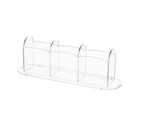 harayaa Card Storage Box Transparent Acrylic Photocard Collection Protection Container Card Box Game Cards Holder, Three Compartments