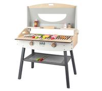 harayaa Child-Friendly Wooden Play Grill | Hands-on, Freestanding, Playset, for Playroom, young children, Style B