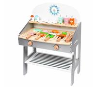 harayaa Child-Friendly Wooden Play Grill | Hands-on, Freestanding, Playset, for Playroom, young children, Style C