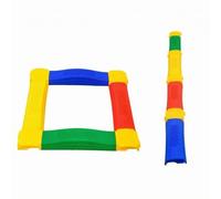 harayaa Children Balance Board Modular Stepping Stones Sensory Training Toy With Raised Textured Areas And Anti Slip Walking For, Multi, Straight And Pier