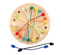 harayaa Children Game Rope String Untangling Toy Brain Teaser Reasoning Challenge Wooden Piece Planning And Dexterity Practice Suitable for family time learning centers therapy