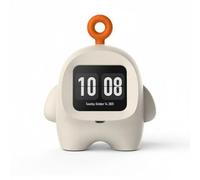 harayaa Children Learning Device Robot Assistant Toy Featuring Voice Conversation Schedule Reminders AI Companion Construction suitable for kids rooms study time bedtime comfort, White