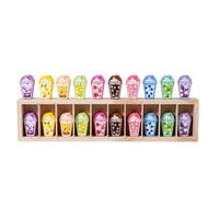 harayaa Children Memory Game Wooden Matching Set Kids Educational Pair Puzzle Shape Sorter With Organizer Suitable for toddler development classroom centers quiet play time, Fruit Drink