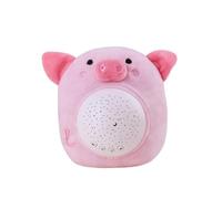 harayaa Children Projection Light Animal Toy With Front Mounted And Volume Control Music Module Using Soft Polyester Fill Suitable For Young Child Comfort, Pig Shape