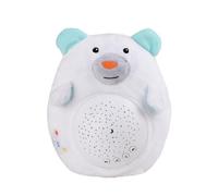 harayaa Children Projection Light Animal Toy With Front Mounted And Volume Control Music Module Using Soft Polyester Fill Suitable For Young Child Comfort, Bear Shape
