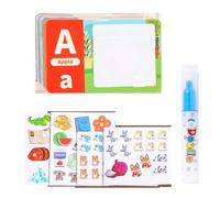 harayaa Children Reusable Sticker Book Water-Activated Imaginative Activity Book Educational Matching Game Observation Practice Suitable for Parent Child Interaction Home