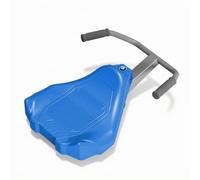 harayaa Children Rocking Scooter Kids Push Along Ride Hand Pull Vehicle With Steering Roller Wheels Foam Grips PP Metal Compact Molded Body Suitable for Active Play Home Classroom, Blue