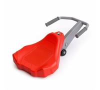 harayaa Children Rocking Scooter Kids Push Along Ride Hand Pull Vehicle With Steering Roller Wheels Foam Grips PP Metal Compact Molded Body Suitable for Active Play Home Classroom, Red