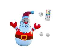 harayaa Christmas Inflatable Santa Claus Light up Ornament Festival Layout Holiday with Remote Control for Indoor and Outdoor