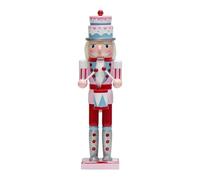 harayaa Christmas Nutcracker Decoration Miniature Figurine Tabletop Gift Fall Indoor Wooden Ornament for Mantle Thanksgiving Crafts, with Drum
