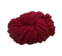 harayaa Chunky Chenille Yarn, 250g Soft Knitting Wool Yarn Giant Fluffy Yarn Acrylic Crochet Yarn Washable Bulky Yarns for Handmade Projects Making Handmade Bags Hats Blankets Pillow Scarves, Maroon