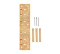 harayaa Climbing Board Wooden Pegboard Strength Saving Fitness Equipment Polished Surface Crafted from Maple and Softwood Suitable for Home Gym Back Training, Style A
