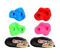 harayaa Climbing Holds Easy Installation Park Exercise Strength Balance Agility Flexibility Front Yard with Ratchet Straps, 4 Climbing Holds