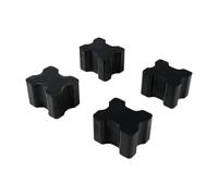 harayaa Coil Spring Spacers Heavy Duty Rubber Shock Absorption Blocks Front Coil Spring for Trucks Suvs, 4pcs