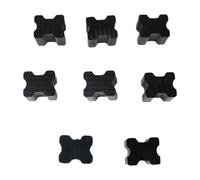 harayaa Coil Spring Spacers Heavy Duty Rubber Shock Absorption Blocks Front Coil Spring for Trucks Suvs, 8pcs