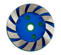 harayaa Concrete Diamond Grinding Cup Wheel Angle Grind Attahments Cleaning Stone Concrete Surface Row Cutting Wheel for Marble, Blue