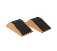 harayaa Cork Squat Wedge Yoga Block Trainer Incline Board Multipurpose Platform Yoga Brick for Pilates Fitness Home Balance Training, 2pcs