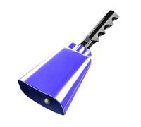 harayaa Cowbell Cheering Hand Bell Call Bell Alarm for Baseball Concerts Party, Blue