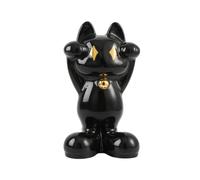 harayaa Decorative Cat Figurine Modern Cat Statue Porcelain Cat Ornament Glossy Cat Sculpture with Shiny Finish and Artistic Character suitable for home, style to 3