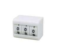 harayaa Digital Counter Device Manual Tally Counter Desktop Mechanical Shell With Smooth Turning Drums Suitable for tabletop games classroom activities common duties, White, 3-Digit