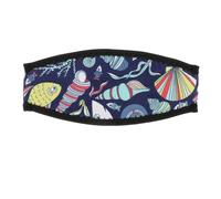 harayaa Diving Mask Strap Cover Diving Mask Strap Lightweight Men Women Comfort Protector Dive Wrapping Strap for Snorkeling Scuba, Marine Life