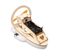 harayaa DIY Wooden Amphibious Car Model Kit Crafts Physics Kit Science Experiment Toy for Classroom