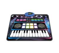 harayaa DJ Set for Kids DJ Controller with 2 Turntables Piano Keyboard Mat Baby Musical Mat for Preschool Girls Boys Birthday Gift