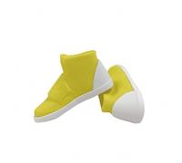 harayaa Doll Boots Ankle-High Miniature Footwear with Rounded Toe Molded Upper Suitable for Character Outfit Styling Scene Setup, Yellow, Yellow