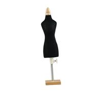 harayaa Doll Dress Form Mannequin Dress Display Mini Stand Female Dressmaker Torso Sewing Apparel Pin Pattern DIY Projects Material Suitable for Micro, 26cm Square Base