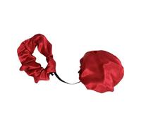 harayaa Drink Cover Scrunchie Drinks Spiking Protector Reusable Dustproof Hairband with Tube Holes for Girls Women Bar Event Party, Red