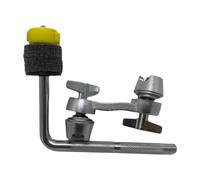 harayaa Drum Set Mounting Clamp Drum Parts Cymbal Arm L Rod Adjust Clamp for Drummers, Yellow