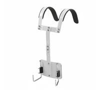 harayaa Drum Stand Marching Drum Harness Snare Harness Bass Harness Drum Carrier With Metal Frame Adjustable Straps Stable Posture suitable for school bands, Silver