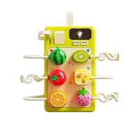harayaa Educational Simulator Learning Toy Socket Plug Matching Board Interactive Busy Device Fine Motor Skills Electronic Build suitable for early education therapy rooms quiet play, Fruit Theme