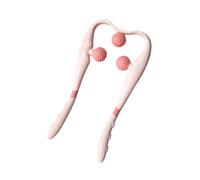 harayaa Electric Neck Massager Neck Massage Instrument USB Self Muscle Massage 3 Level Legs Portable Handheld Trigger Point Massager, Pink